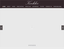 Tablet Screenshot of koehlerwinery.com